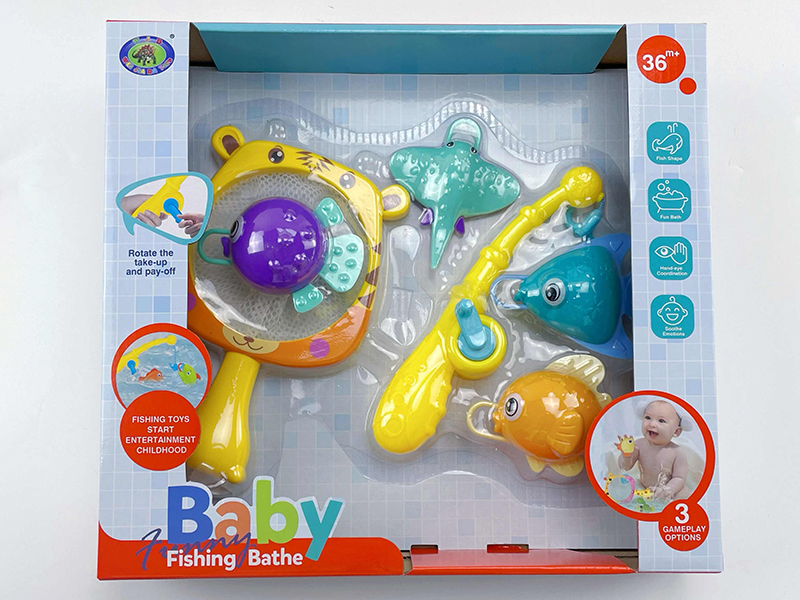 Baby Bath Fishing Toys(Fishes With Lights)6PCS