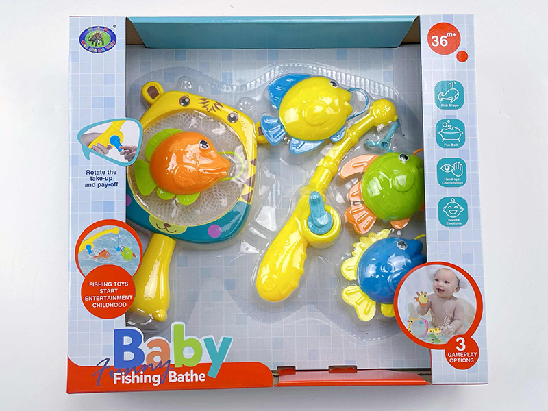 Baby Bath Fishing Toys(Fishes With Lights)6PCS