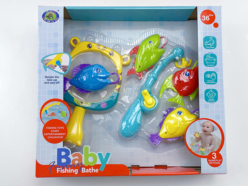 Baby Bath Fishing Toys(Fishes With Lights)6PCS