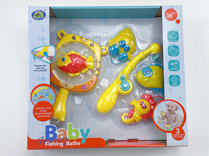 Baby Bath Fishing Toys(Fishes With Lights)6PCS