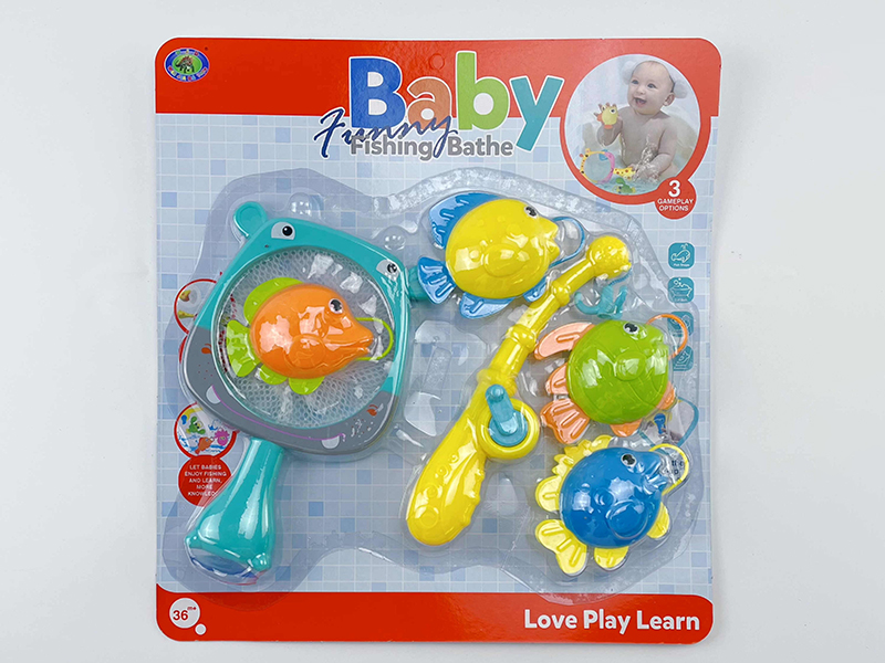 Baby Bath Fishing Toys(Fishes With Lights)6PCS