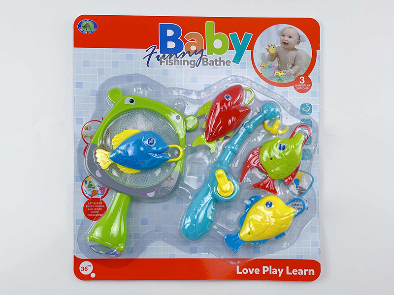Baby Bath Fishing Toys(Fishes With Lights)6PCS