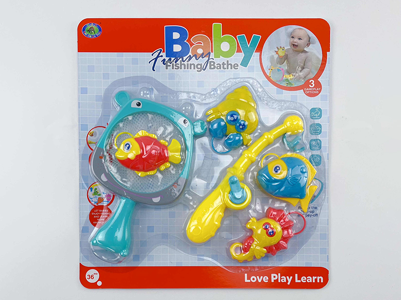 Baby Bath Fishing Toys(Fishes With Lights)6PCS