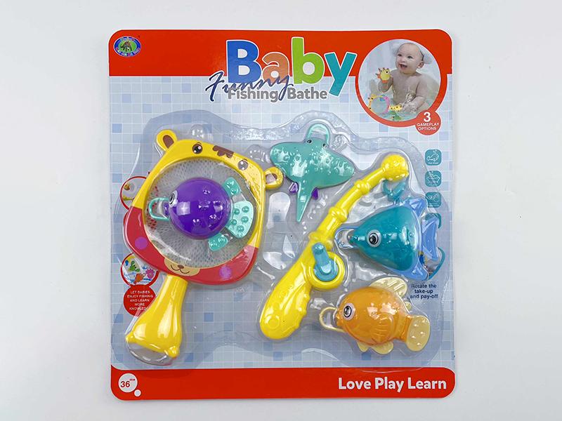 Baby Bath Fishing Toys(Fishes With Lights)6PCS