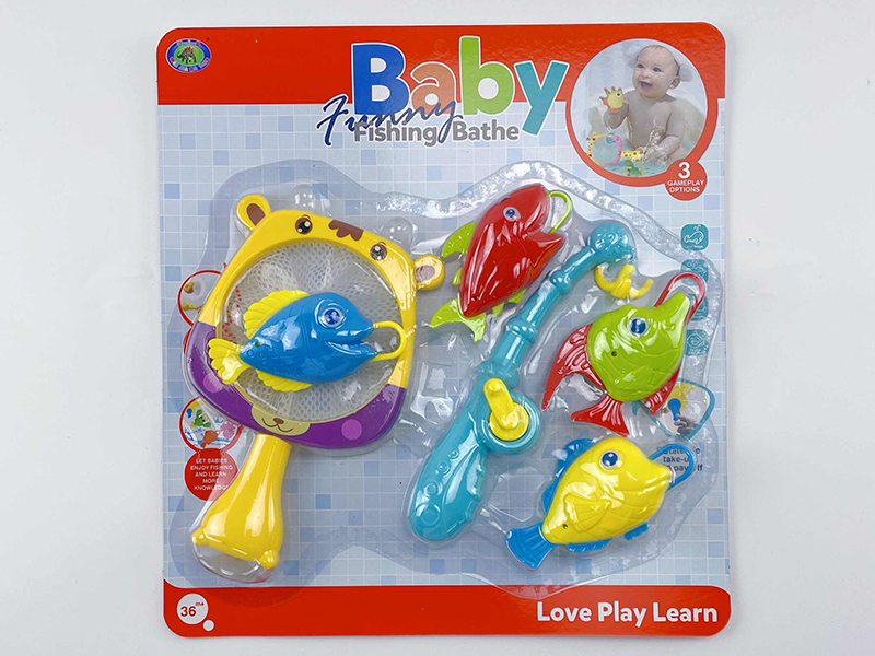 Baby Bath Fishing Toys(Fishes With Lights)6PCS