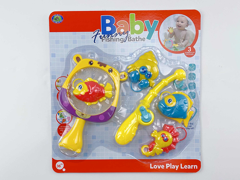 Baby Bath Fishing Toys(Fishes With Lights)6PCS