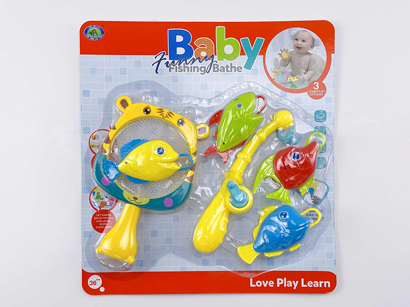 Baby Bath Fishing Toys(Fishes With Lights)6PCS