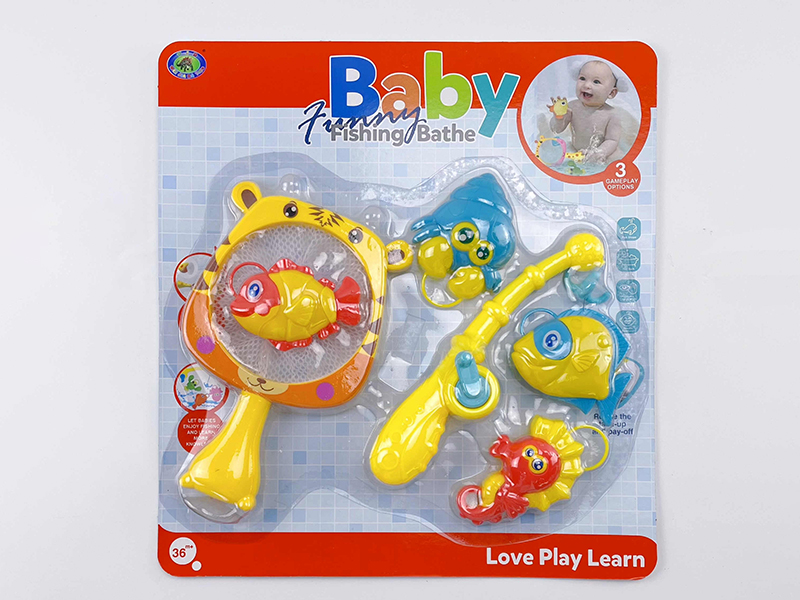 Baby Bath Fishing Toys(Fishes With Lights)6PCS