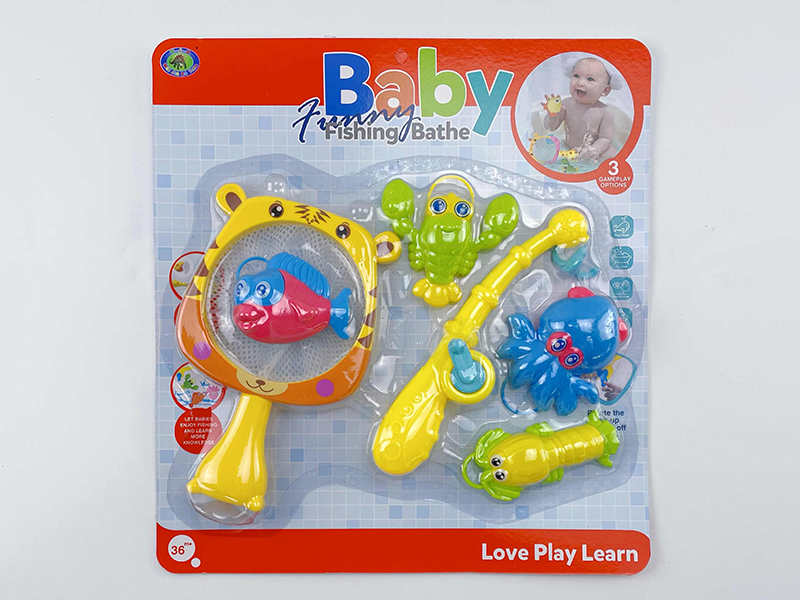 Baby Bath Fishing Toys(Fishes With Lights)6PCS