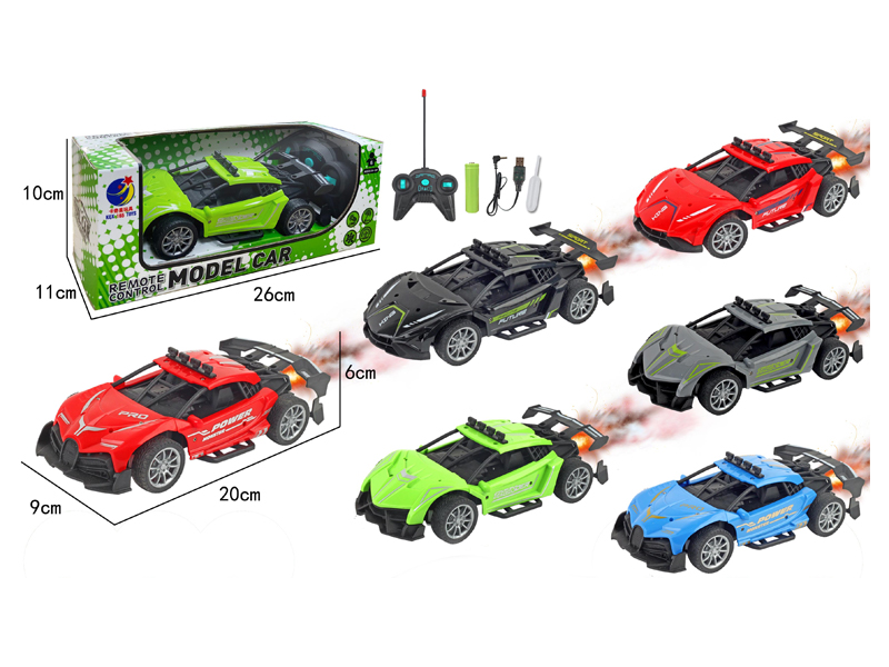 1:18 4CH R/C Spray Car With Light