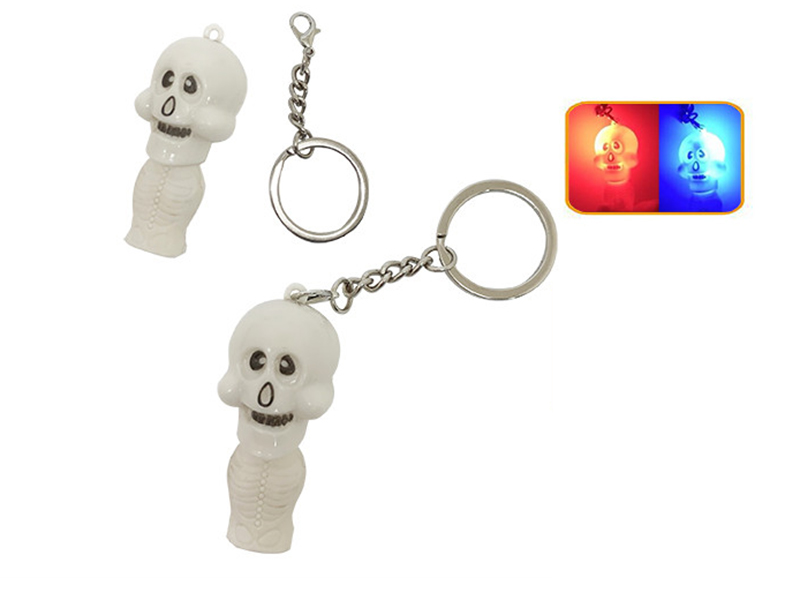 Halloween Skulls Keychain With Lights