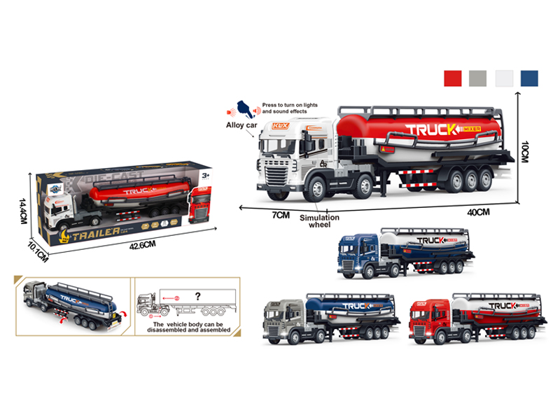 Friction Alloy Cement Truck With Light And Sound