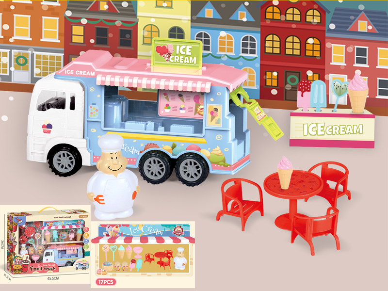 17PCSFriction Fast Food Truck