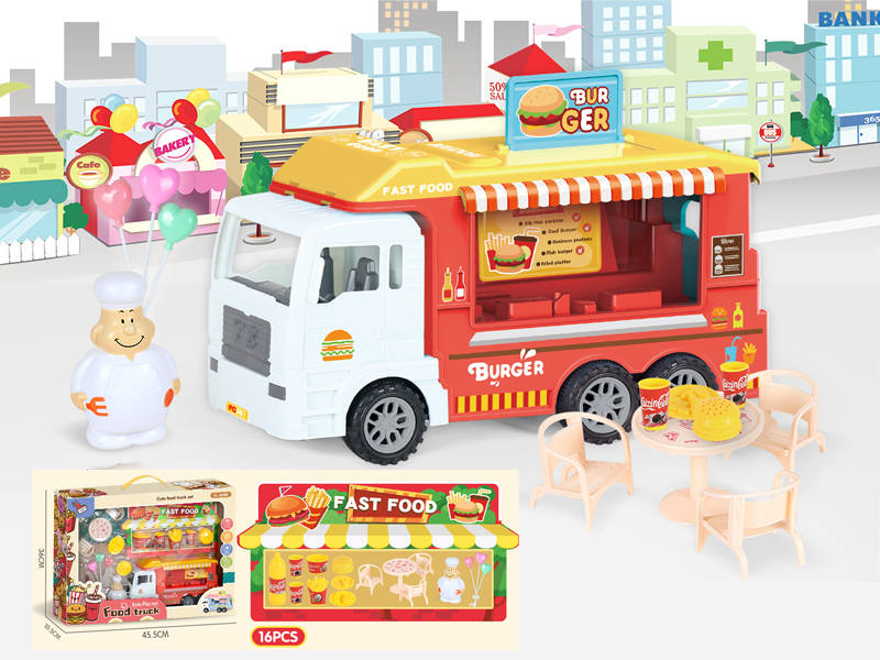 16PCSFriction Fast Food Truck
