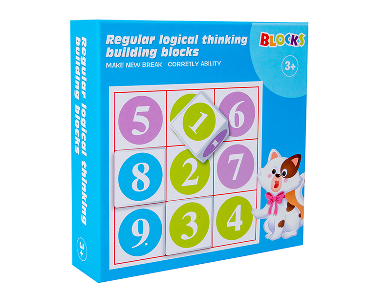 Wooden Toys Regular Logical Thinking Building Blocks(Numbers)