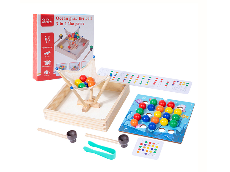 Wooden Toys Ocean Grab The Ball 2 In 1 The Game