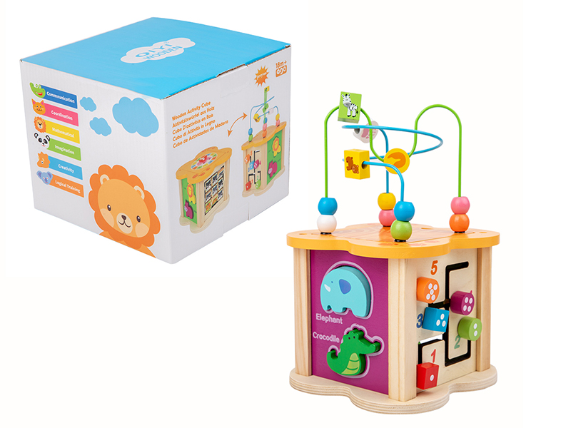 Wooden Activity Cube