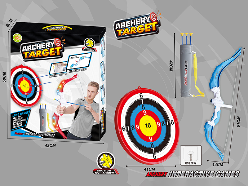 Large Size Bow And Arrow Set+ Archery Target + Hook