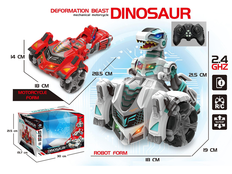 2.4G R/C Metamorphic Mechanical Dinosaur Stunt Vehicle