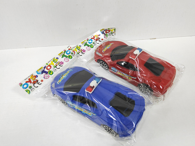 Solid Color Friction Police Car