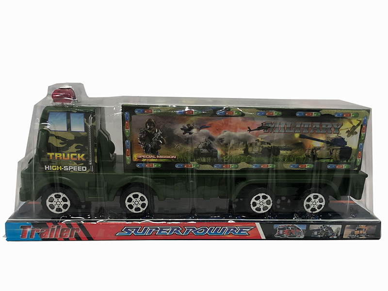 Solid Color Friction Military Container Car