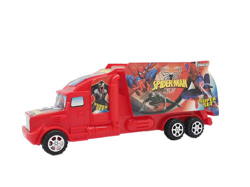 Solid Color Friction Spider-Man Container Car