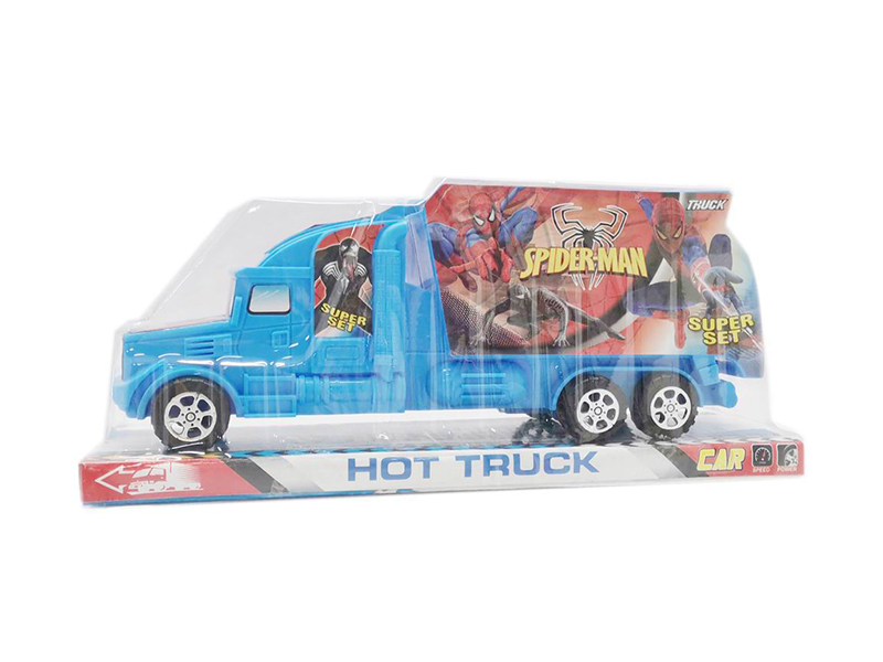 Solid Color Friction Spider-Man Container Car
