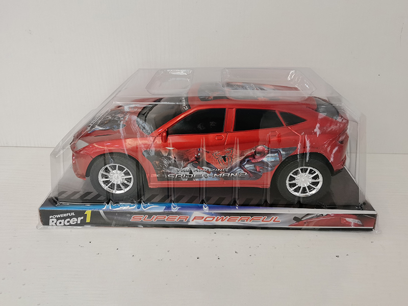 Spray-Painted Friction Spider-Man Race Car