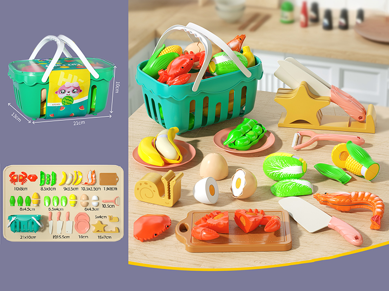 Vegetable And Seafood Cutting Toys