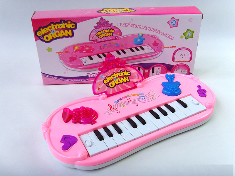 Electronic Organ(Pink)Light/Music/13 Keys