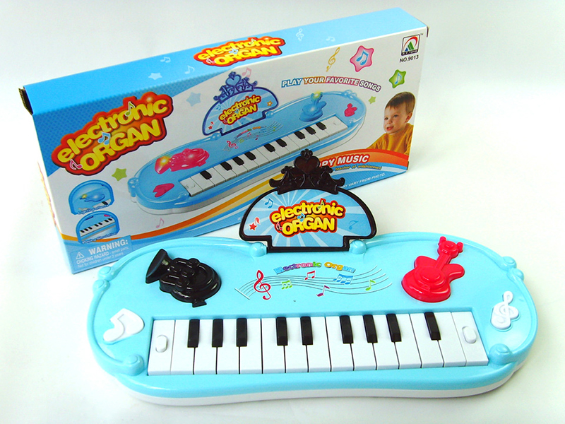 Electronic Organ(Light Blue)Light/Music/13 Keys