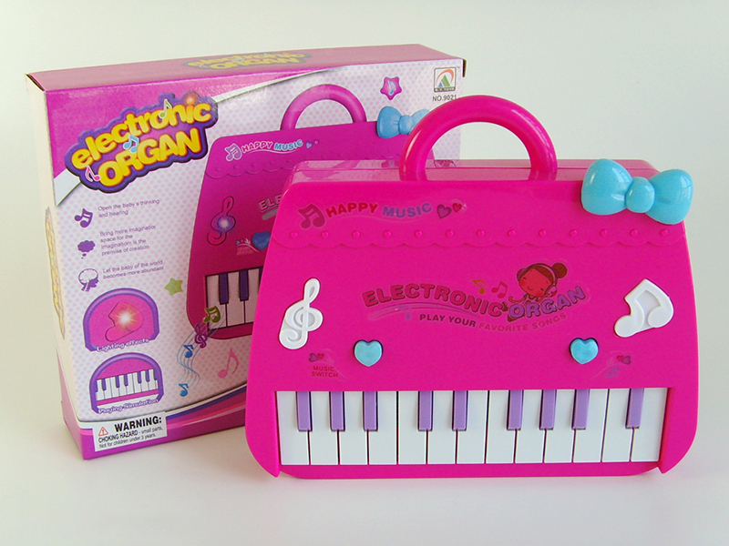 Electronic Organ(Purplish Red)Light/Music/22 Keys