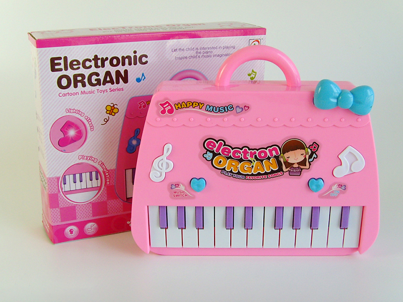 Electronic Organ(Pink)Light/Music/22 Keys