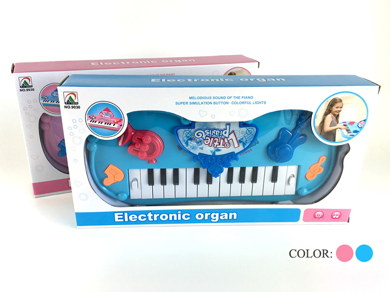Electronic Organ(Pink/Light Blue)Light/Music/13 Keys