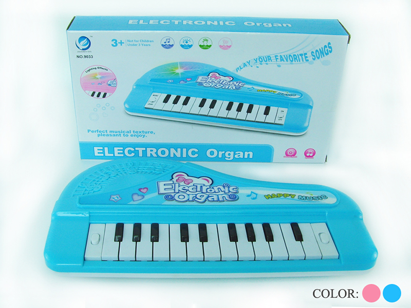 Electronic Organ(Pink/Light Blue)Light/Music/22 Keys