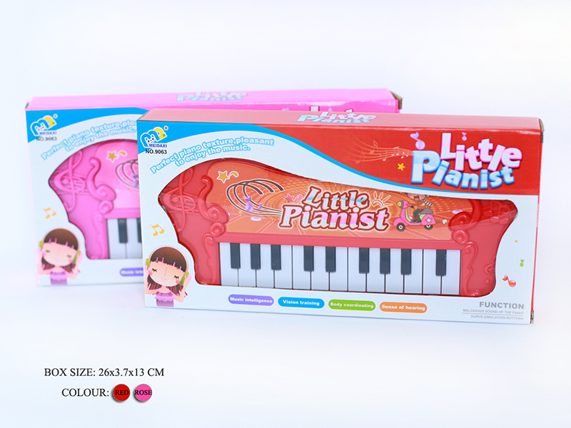 Mini Electronic Organ(Red/Purplish Red)Music/22 Keys