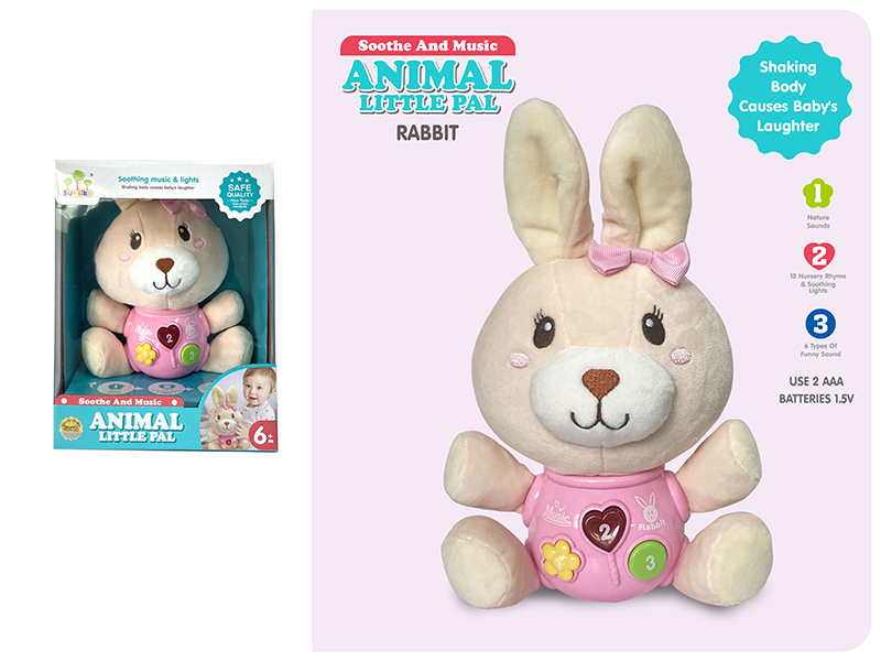 Plush Rabbit With Sound And Light