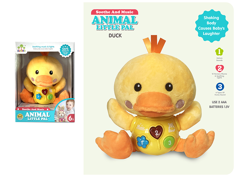 Plush Duck With Sound And Light