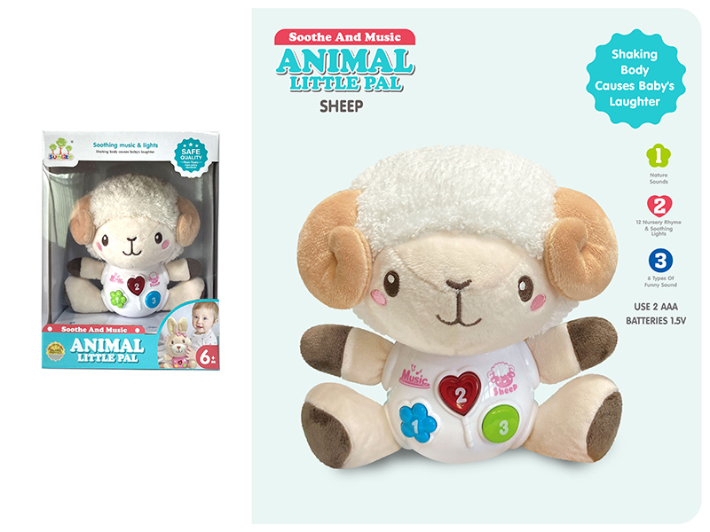 Plush Sheep With Sound And Light
