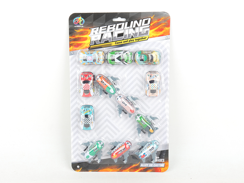 Pull Back Light Alloy Airplanes Cars