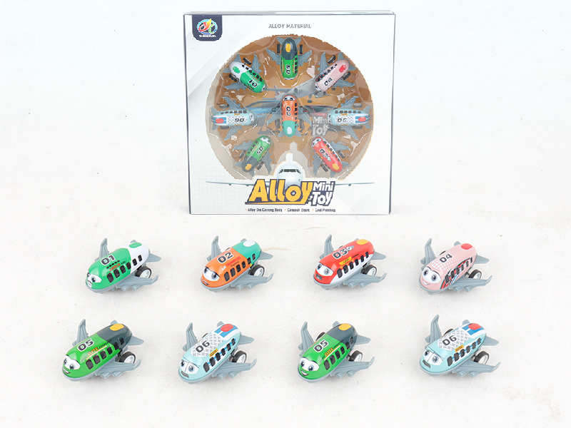 Pull Back Light Alloy Small Airplanes