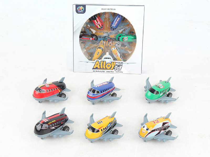 Pull Back Light Alloy Airplanes