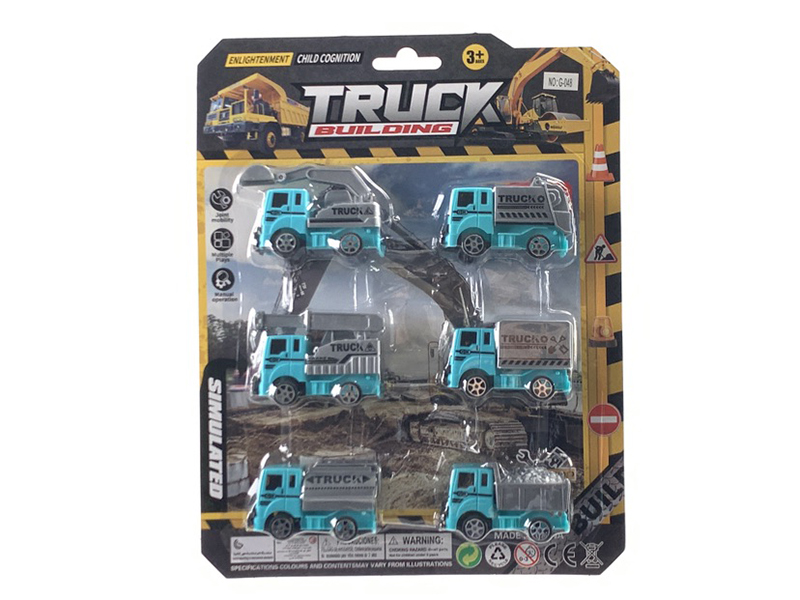 Pull Back Engineering Trucks Set