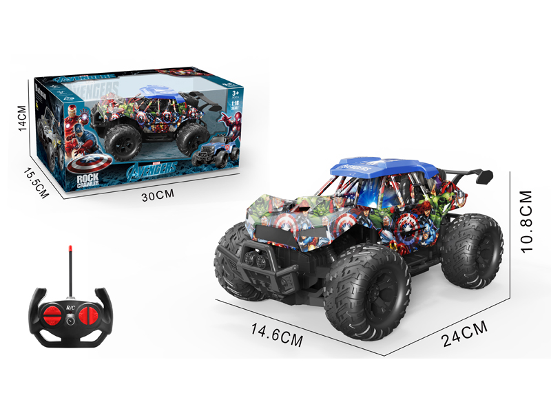 1:16 4CH R/C Spider Man Off-Road Vehicle With Light