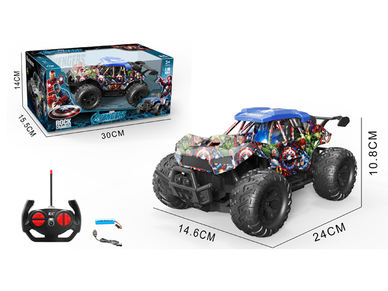 1:16 4CH R/C Spider Man Off-Road Vehicle With Light