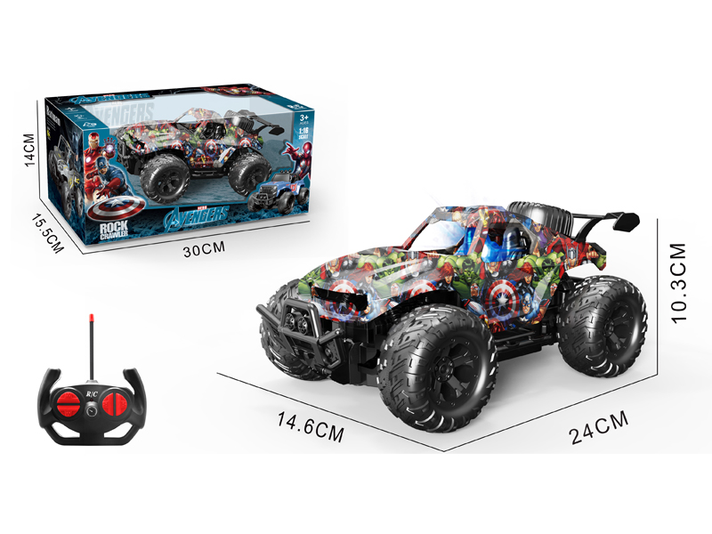 1:16 4CH R/C Iron Man Off-Road Vehicle With Light