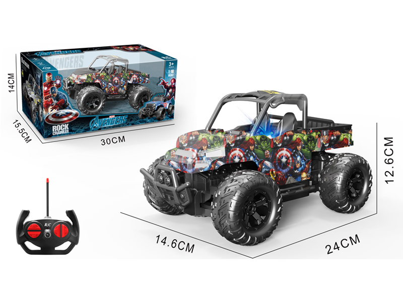 1:16 4CH R/C Batman Pickup Off-Road Vehicle With Light