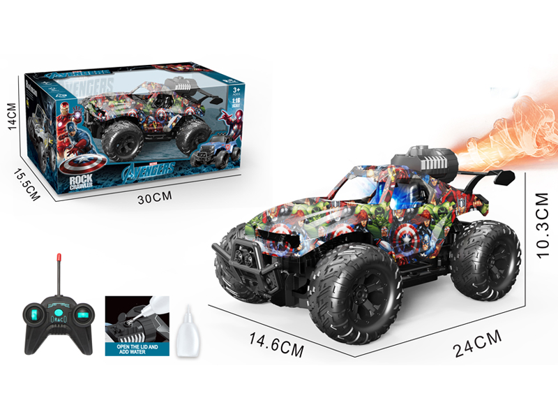 1:16 5CH R/C Off Road Iron Man With Light Spray