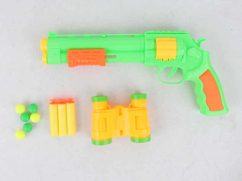 Soft Bullet & Ping-Pong Ball Gun + Telescope