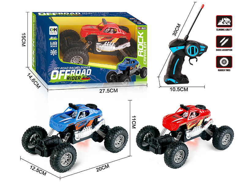 27Mhz 1:18 4 Channel Remote Control Climbing Car With Lights(Not Included Batteries)